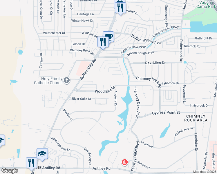 map of restaurants, bars, coffee shops, grocery stores, and more near 3034 Woodway Circle in Abilene