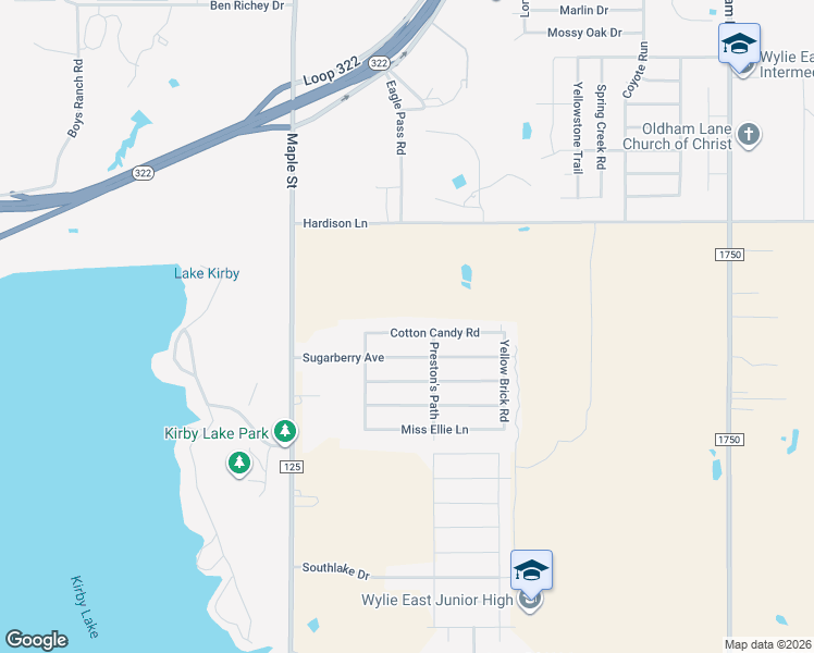 map of restaurants, bars, coffee shops, grocery stores, and more near 258 Cotton Candy Road in Abilene