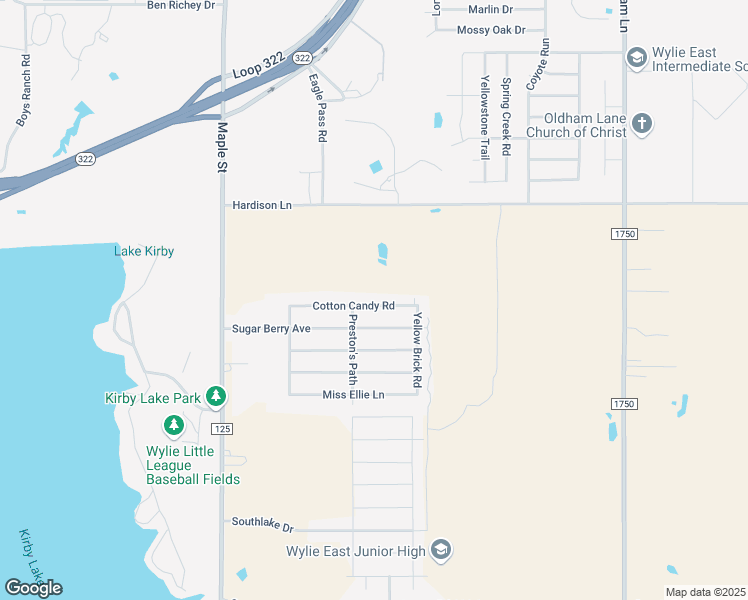 map of restaurants, bars, coffee shops, grocery stores, and more near 326 Cotton Candy Road in Abilene