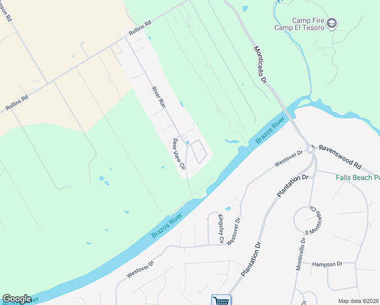 map of restaurants, bars, coffee shops, grocery stores, and more near 8105 Fawn Circle in Granbury