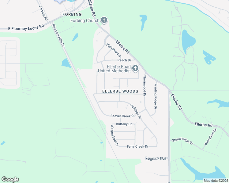 map of restaurants, bars, coffee shops, grocery stores, and more near 311 Hidden Hollow Dr in Shreveport