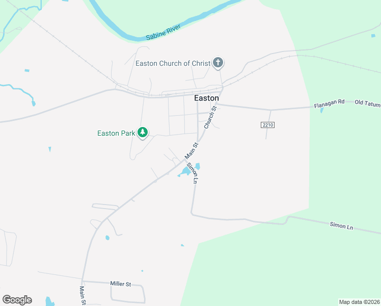 map of restaurants, bars, coffee shops, grocery stores, and more near 1101-1321 South Main in Longview