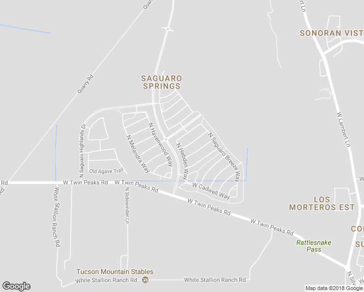 map of restaurants, bars, coffee shops, grocery stores, and more near 8856 West Moon Spring Road in Marana