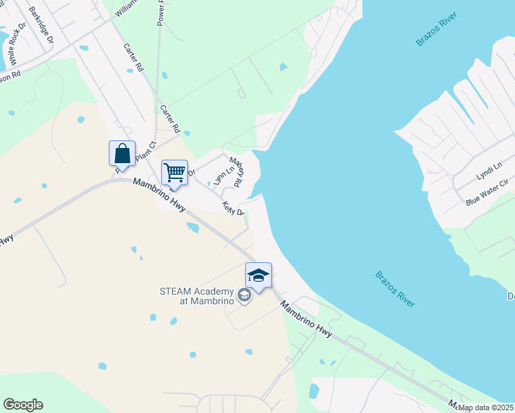 map of restaurants, bars, coffee shops, grocery stores, and more near 6317 Kelly Drive in Granbury