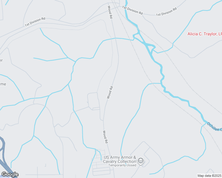 map of restaurants, bars, coffee shops, grocery stores, and more near Wood Road in Cusseta