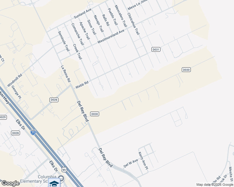 map of restaurants, bars, coffee shops, grocery stores, and more near 5051 Apache Trail in Las Cruces