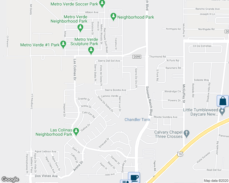 map of restaurants, bars, coffee shops, grocery stores, and more near 3580 Sierra Bonita Avenue in Las Cruces