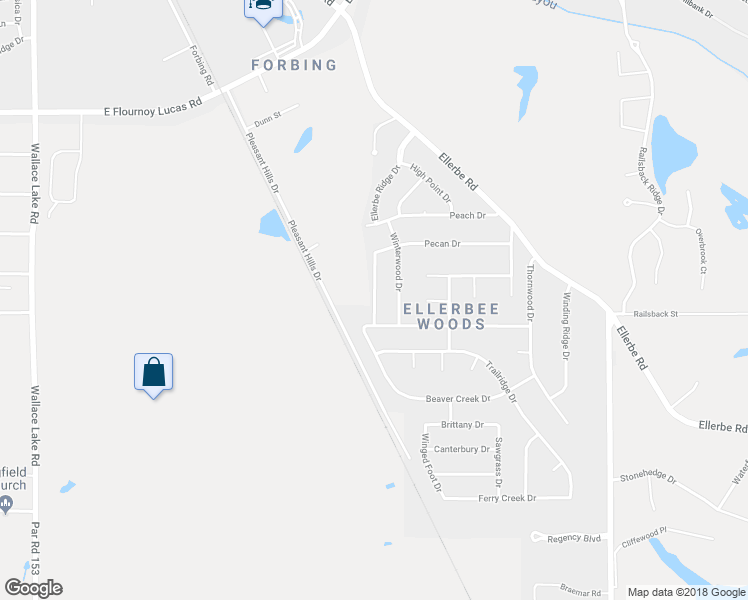 map of restaurants, bars, coffee shops, grocery stores, and more near 248 Hanging Moss Trail in Shreveport
