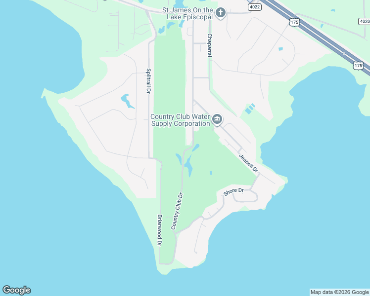 map of restaurants, bars, coffee shops, grocery stores, and more near 18058 Country Club Drive in Kemp