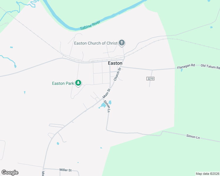 map of restaurants, bars, coffee shops, grocery stores, and more near 1101 South Main Street in Longview