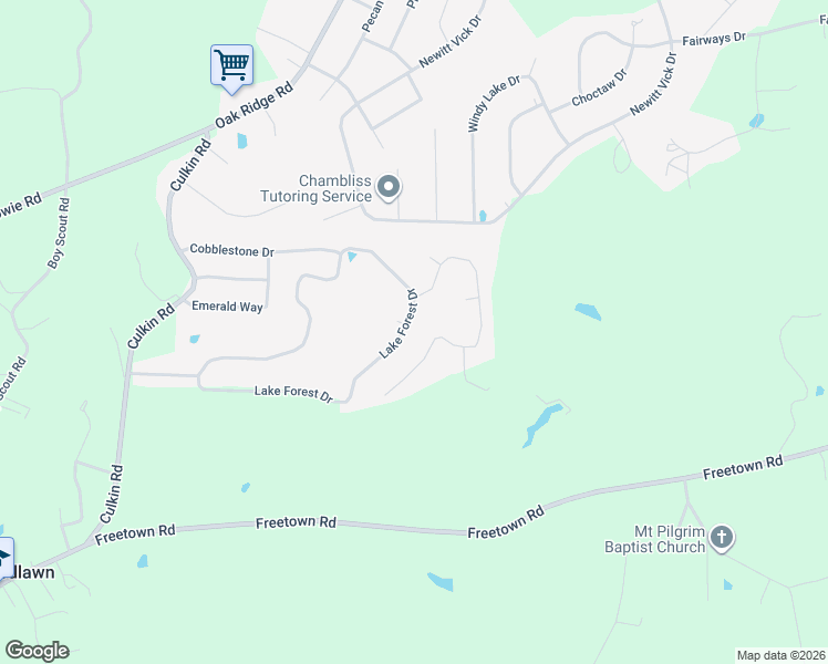 map of restaurants, bars, coffee shops, grocery stores, and more near 424 Lake Forest Drive in Vicksburg