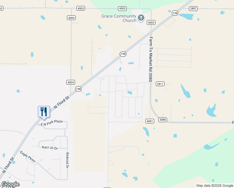 map of restaurants, bars, coffee shops, grocery stores, and more near in Mabank