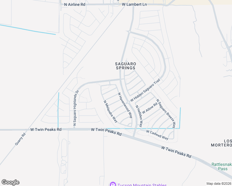 map of restaurants, bars, coffee shops, grocery stores, and more near 9010 West Grayling Drive in Marana