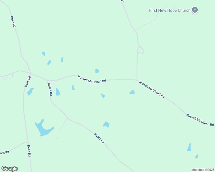 map of restaurants, bars, coffee shops, grocery stores, and more near 2890 Russell Mount Gilead Road in Meridian