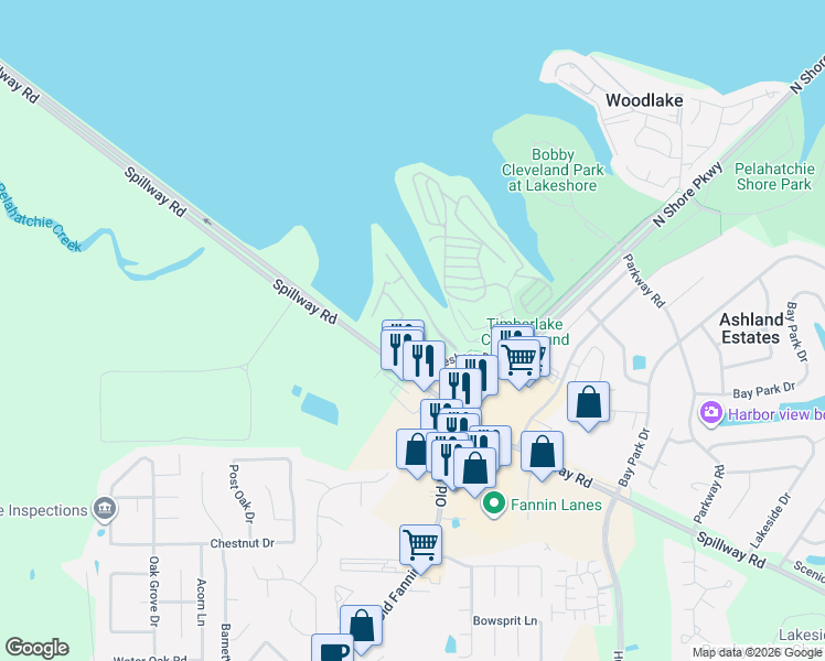 map of restaurants, bars, coffee shops, grocery stores, and more near 5 Charleston Circle in Brandon