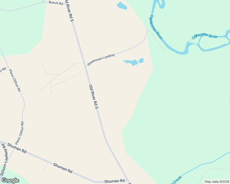 map of restaurants, bars, coffee shops, grocery stores, and more near 6940 Old River Road South in Brooklet