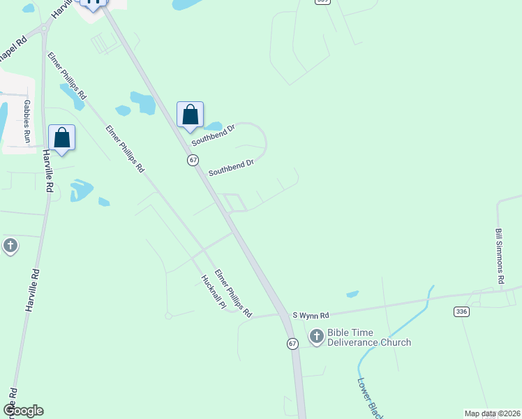 map of restaurants, bars, coffee shops, grocery stores, and more near 213 Sawgrass Trail in Statesboro