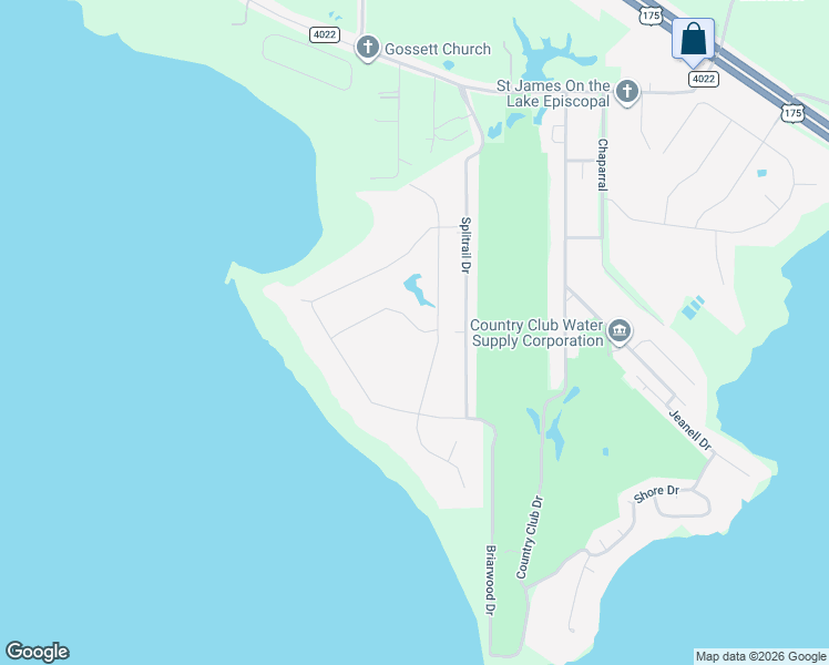 map of restaurants, bars, coffee shops, grocery stores, and more near 400 Splitrail Drive in Kemp