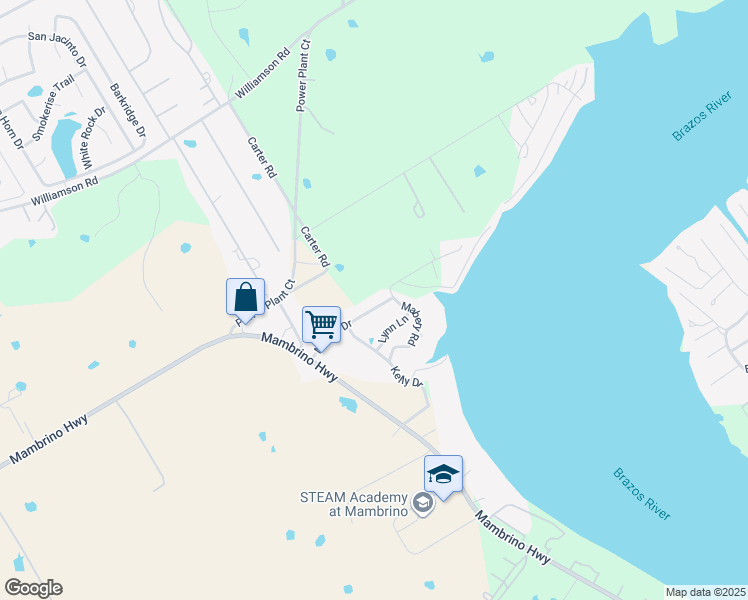 map of restaurants, bars, coffee shops, grocery stores, and more near 3708 Mandy Drive in Granbury