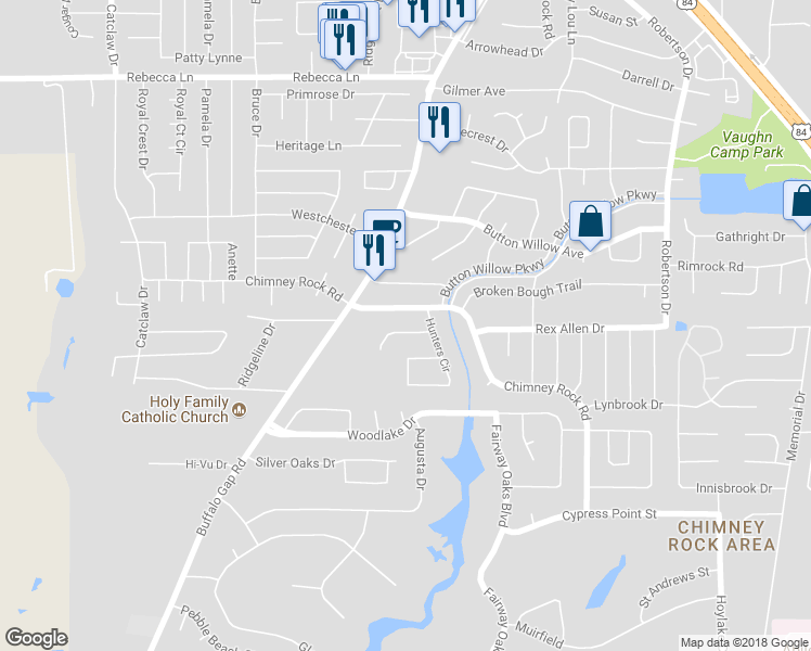 map of restaurants, bars, coffee shops, grocery stores, and more near 3026 Cherry Bark Street in Abilene