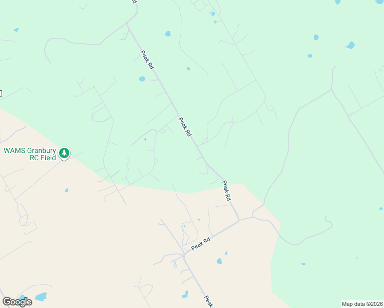 map of restaurants, bars, coffee shops, grocery stores, and more near 4260 Peak Road in Granbury