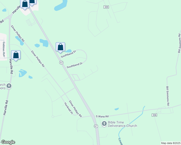 map of restaurants, bars, coffee shops, grocery stores, and more near 223 Sawgrass Trail in Statesboro