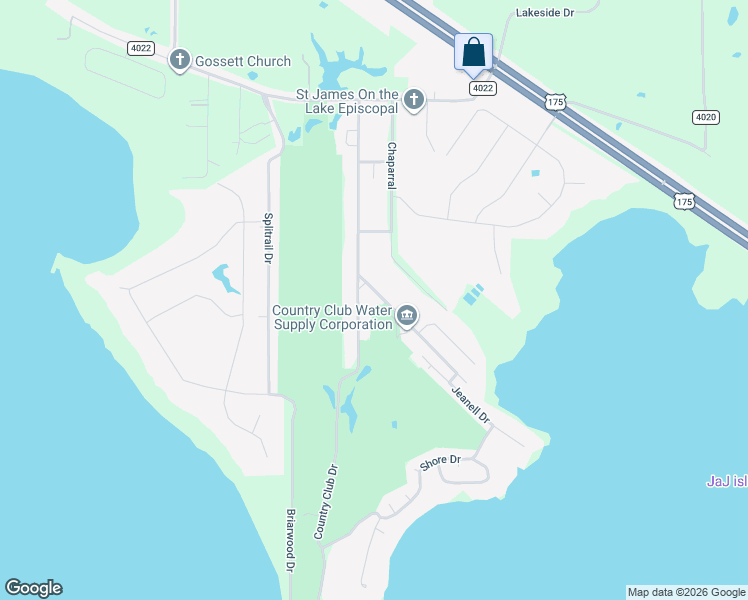 map of restaurants, bars, coffee shops, grocery stores, and more near 10644 Buddy Parker Road in Kemp
