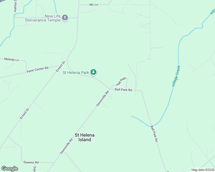 map of restaurants, bars, coffee shops, grocery stores, and more near 200 Ball Park Road in Saint Helena Island