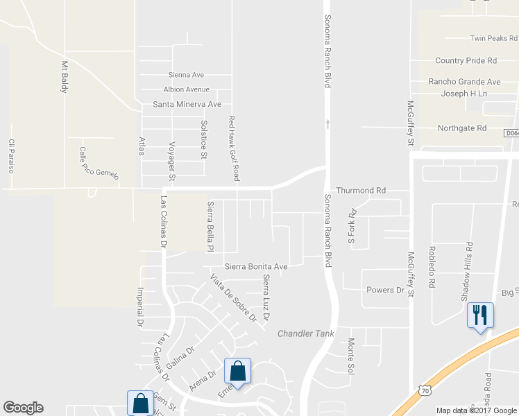 map of restaurants, bars, coffee shops, grocery stores, and more near 7583 Concho Place in Las Cruces