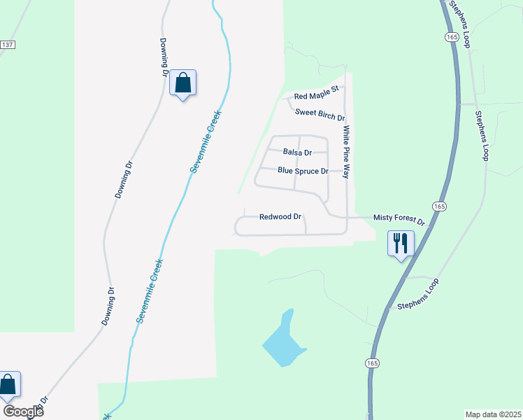 map of restaurants, bars, coffee shops, grocery stores, and more near 24 Redwood Drive in Phenix City