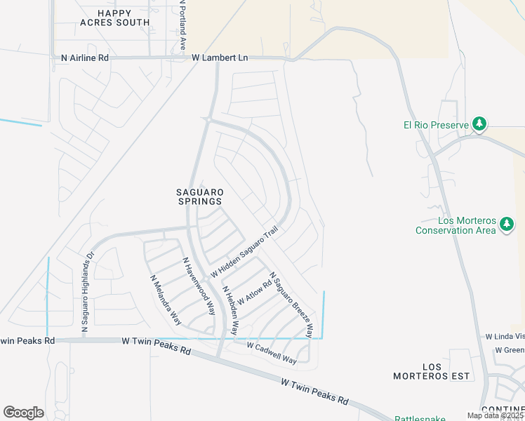 map of restaurants, bars, coffee shops, grocery stores, and more near 9975 North Ruby Range Trail in Marana