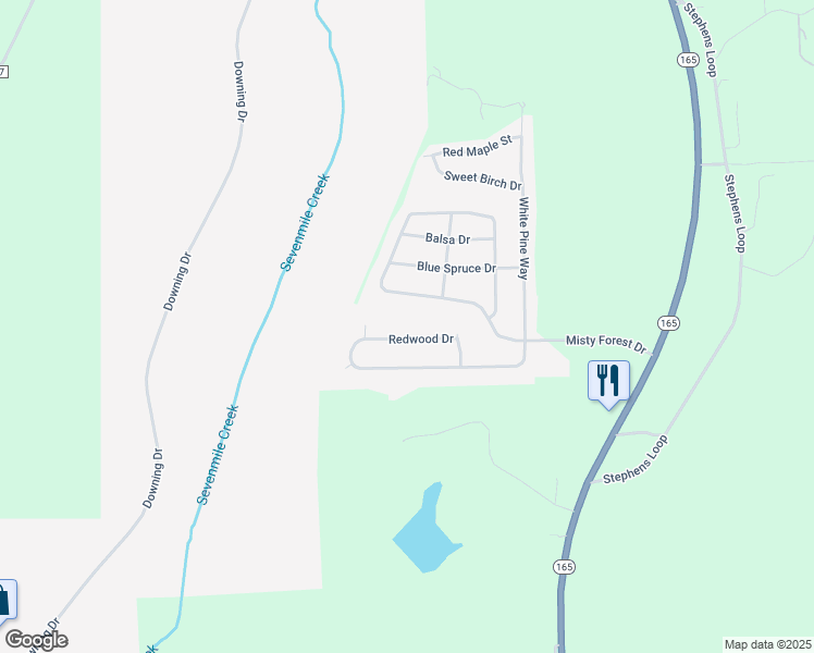 map of restaurants, bars, coffee shops, grocery stores, and more near 20 Redwood Drive in Phenix City
