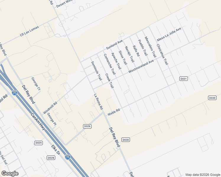 map of restaurants, bars, coffee shops, grocery stores, and more near 5170 Creek Trail in Las Cruces