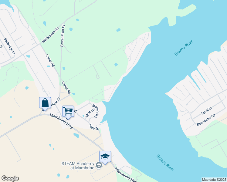 map of restaurants, bars, coffee shops, grocery stores, and more near 6510 Carol Court in Granbury
