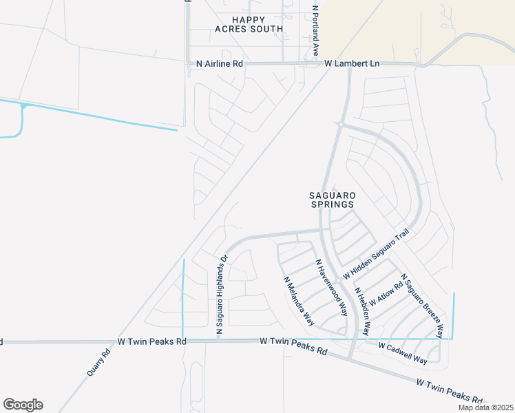 map of restaurants, bars, coffee shops, grocery stores, and more near North Saguaro Highlands Drive in Marana