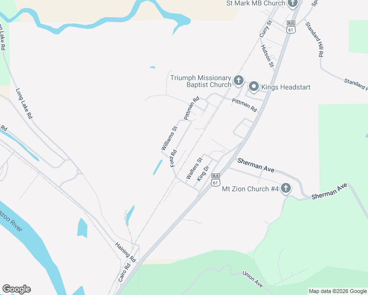 map of restaurants, bars, coffee shops, grocery stores, and more near 304 Ford Road in Vicksburg