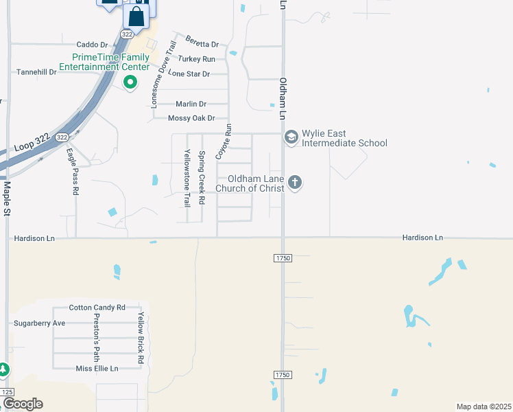 map of restaurants, bars, coffee shops, grocery stores, and more near 5133 Many Waters Drive in Abilene
