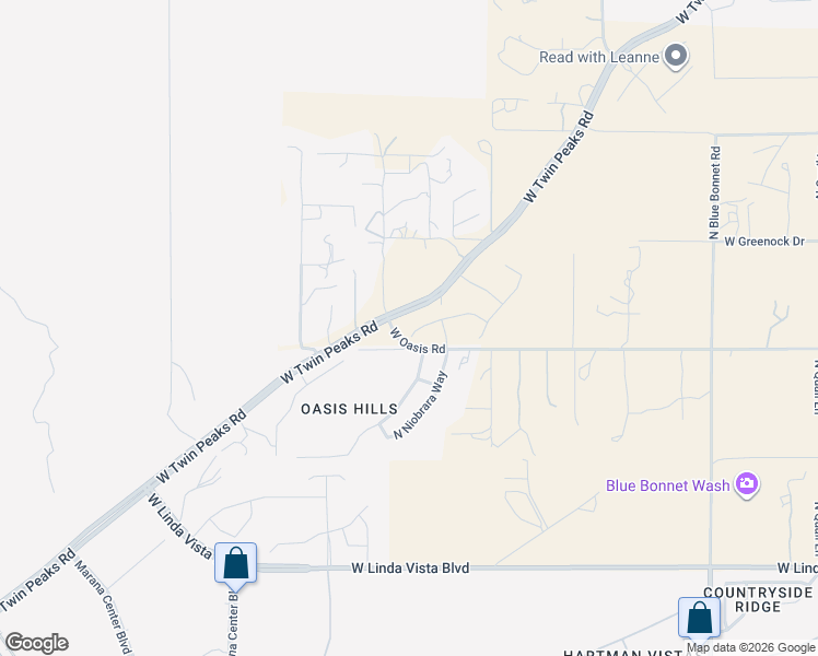 map of restaurants, bars, coffee shops, grocery stores, and more near 9982 North Crook Lane in Tucson