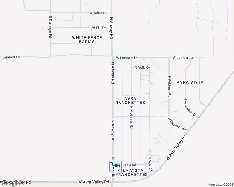 map of restaurants, bars, coffee shops, grocery stores, and more near 10200 North Anway Road in Marana