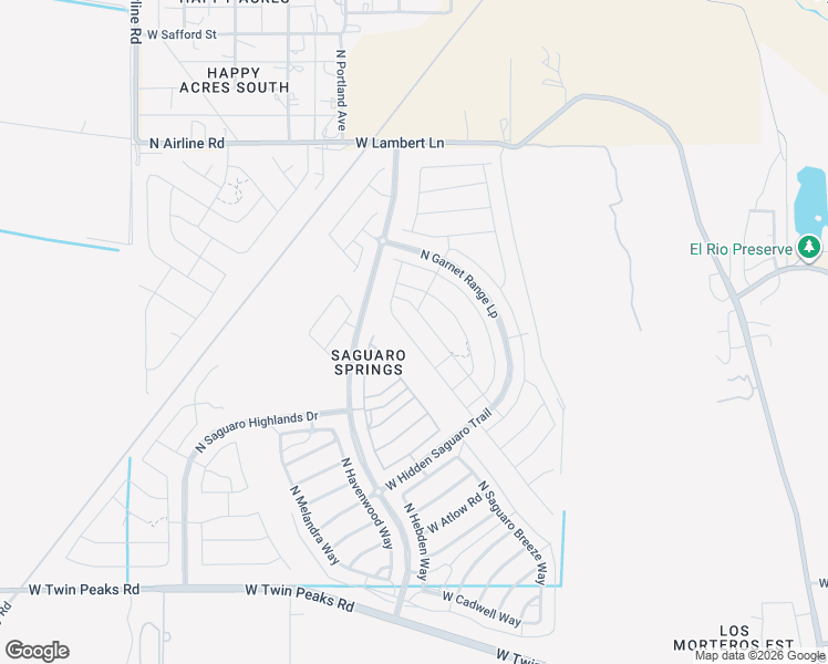 map of restaurants, bars, coffee shops, grocery stores, and more near 10046 North Cardon Grande Trail in Marana