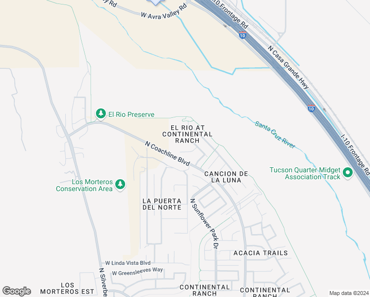 map of restaurants, bars, coffee shops, grocery stores, and more near 7816 West Lees Ferry Court in Tucson