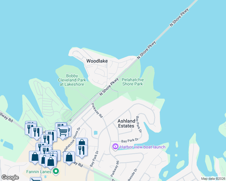 map of restaurants, bars, coffee shops, grocery stores, and more near 100 Timbercrest Lane in Brandon