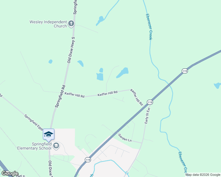 map of restaurants, bars, coffee shops, grocery stores, and more near 300 Keiffer Hill Road in Springfield