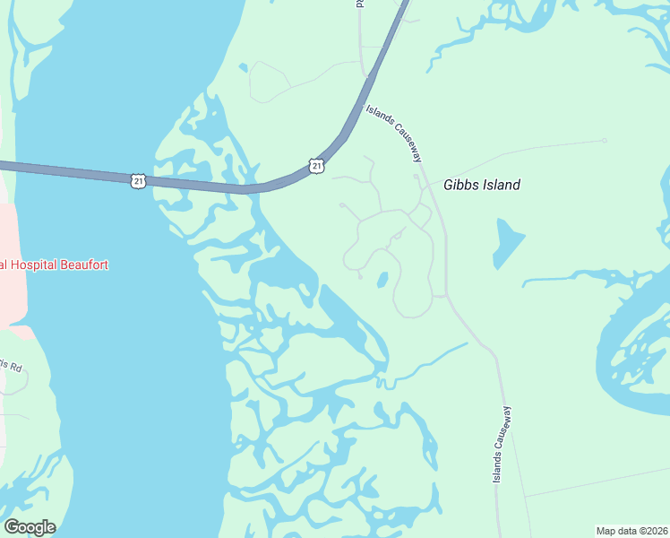 map of restaurants, bars, coffee shops, grocery stores, and more near 82 Secession Drive in Beaufort
