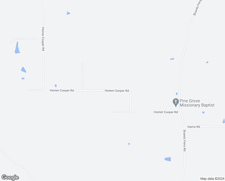 map of restaurants, bars, coffee shops, grocery stores, and more near Homer Cooper Road in Harrison County