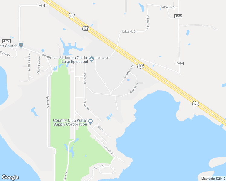 map of restaurants, bars, coffee shops, grocery stores, and more near 101 Lighthouse Lane in Kemp