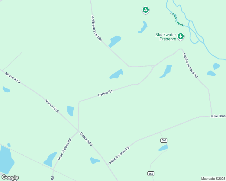 map of restaurants, bars, coffee shops, grocery stores, and more near County Road 160 in Bulloch County