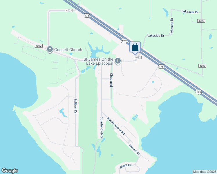 map of restaurants, bars, coffee shops, grocery stores, and more near 17660 Chaparrel in Kemp