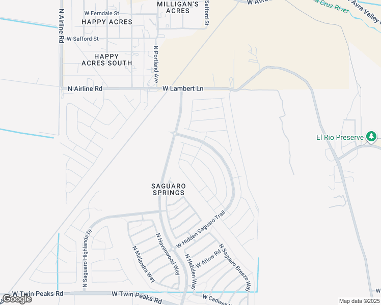 map of restaurants, bars, coffee shops, grocery stores, and more near 10152 North Smooth Agave Loop in Marana