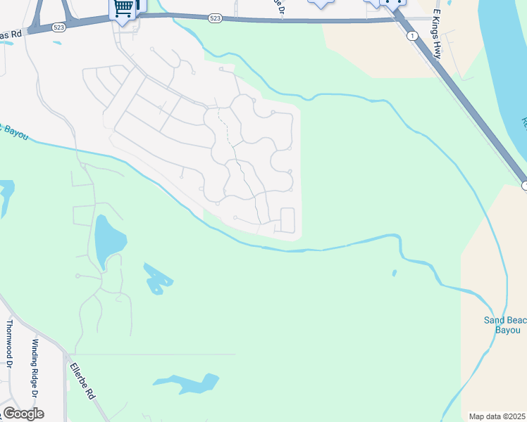 map of restaurants, bars, coffee shops, grocery stores, and more near 875 Chartres Drive in Shreveport